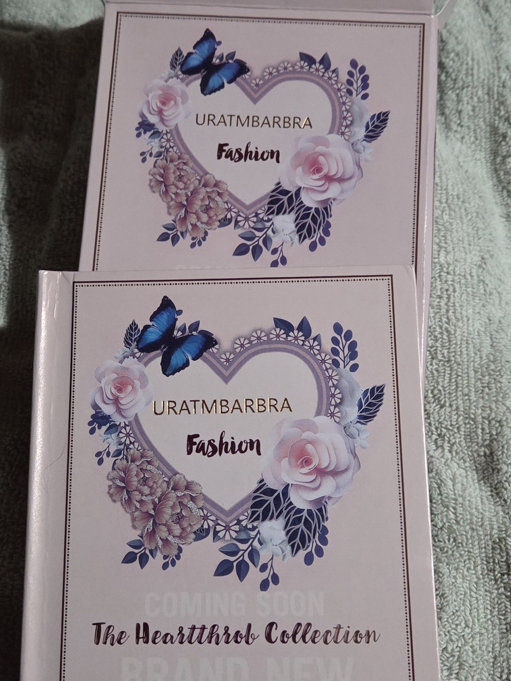 URATMBARBRA Fashion Pink Floral Heart Notebook Set